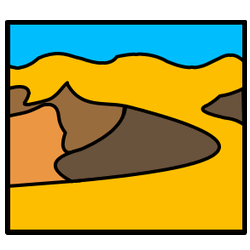 a sand dune landscape.